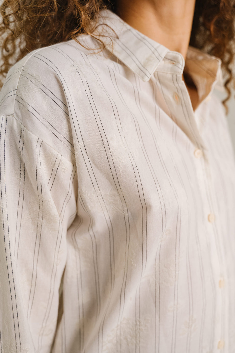 Sacrecoeur | Enora Flo Blouse - Cream Cotton Blend