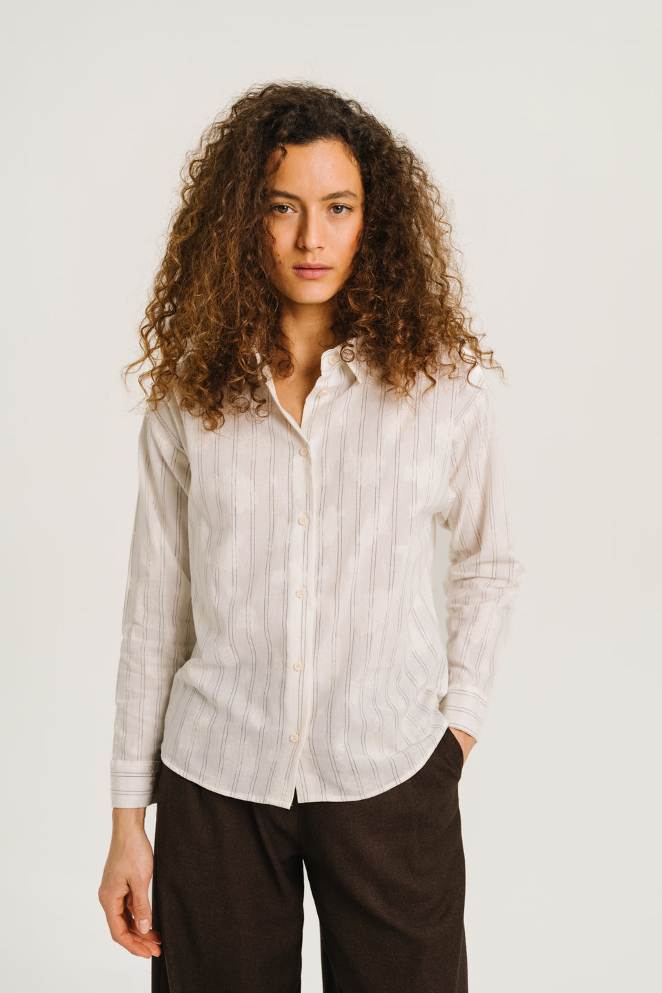Sacrecoeur | Enora Flo Blouse - Cream Cotton Blend