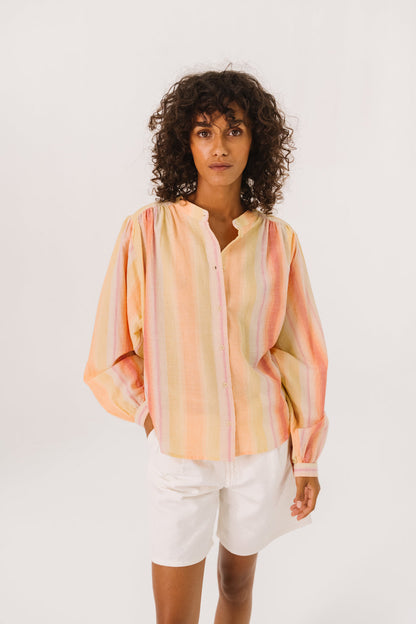 SACRECOEUR | Gladis Tupi Blouse - Gradient Stripe