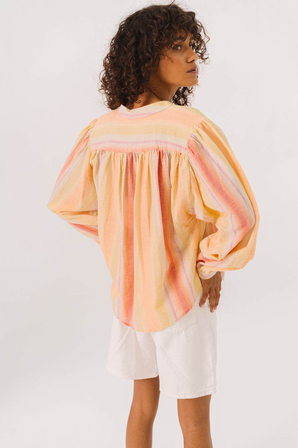 SACRECOEUR | Gladis Tupi Blouse - Gradient Stripe