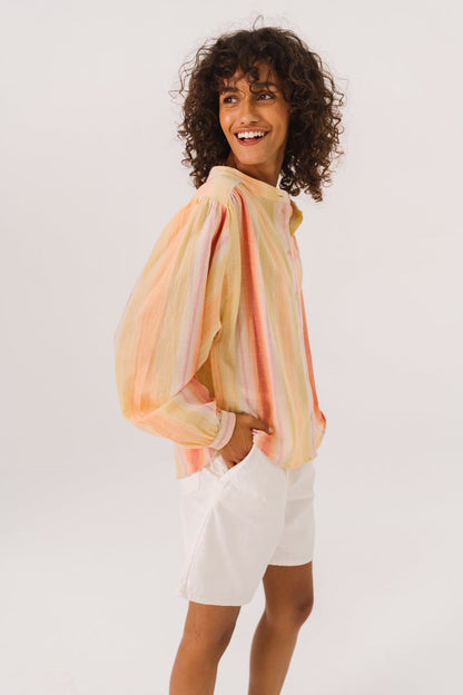 SACRECOEUR | Gladis Tupi Blouse - Gradient Stripe