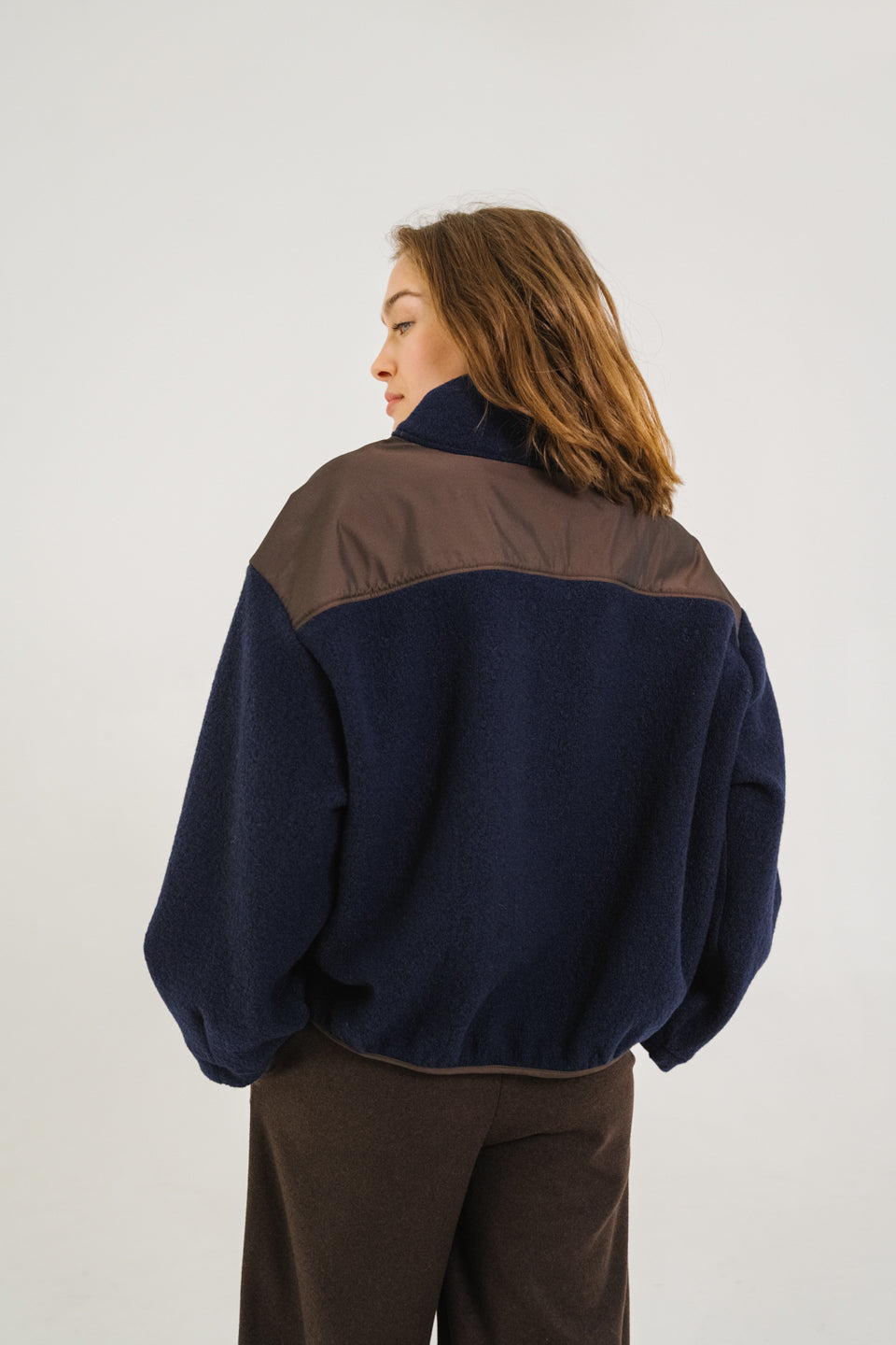 SACRECOEUR | Jaya Boiled Wool Sweatshirt - Navy