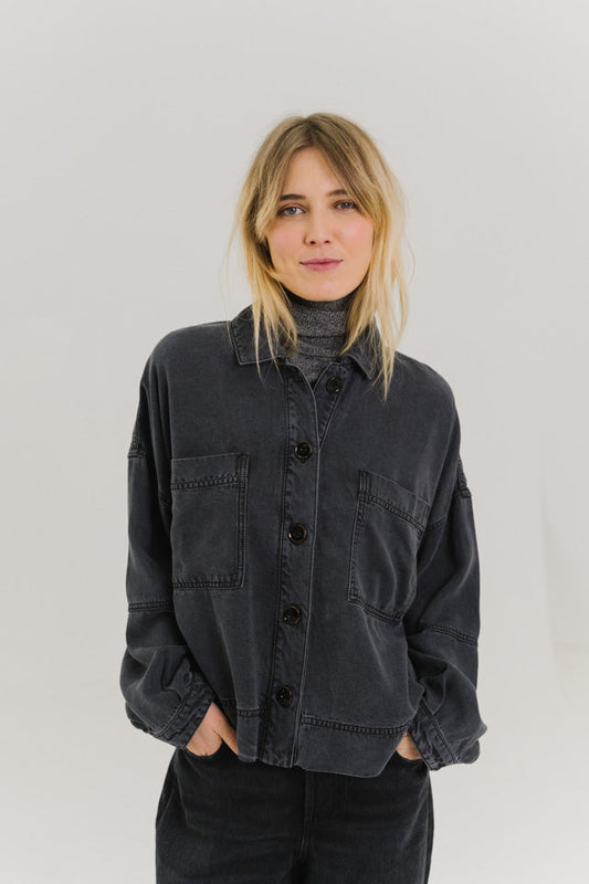 Shirt Juliet Grey Noir-Denim