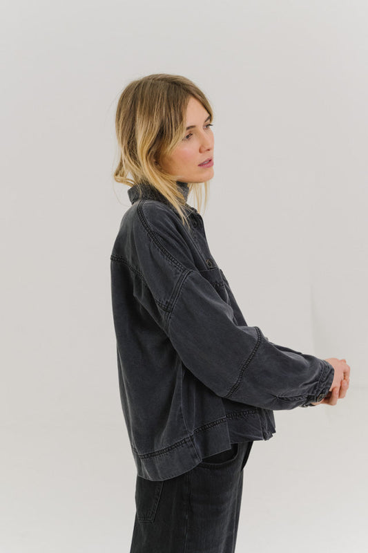 Shirt Juliet Grey Noir-Denim