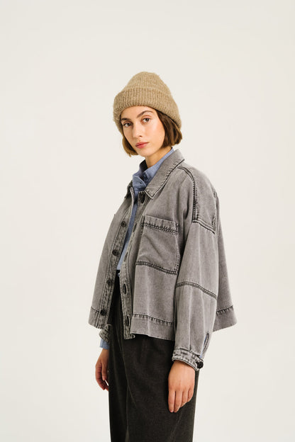 Sacrecoeur | Justine Denim Jacket - Indigo Wash Noir-Indigo
