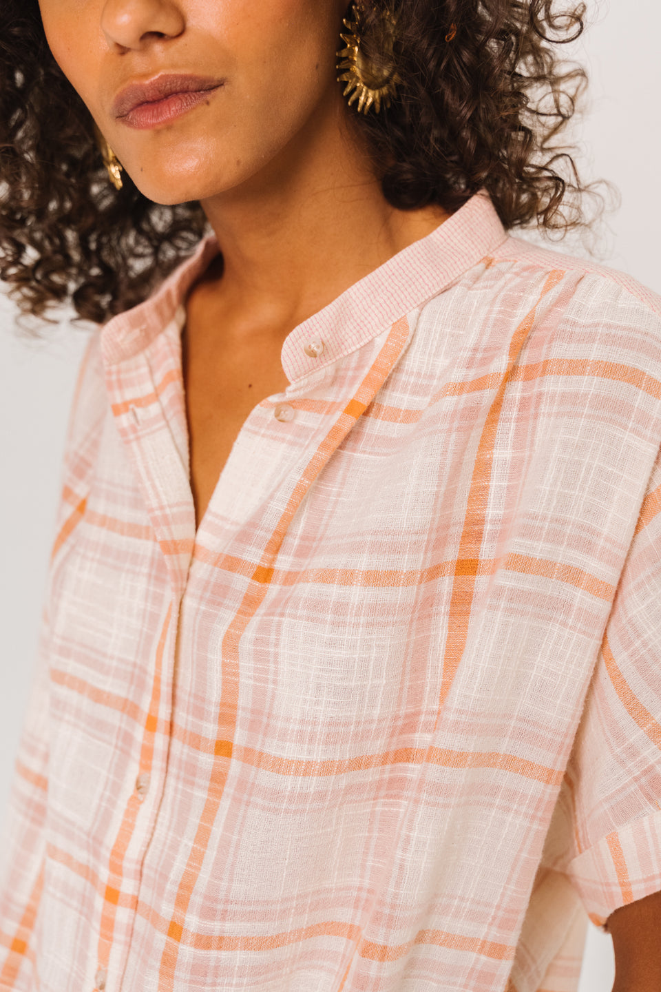 SACRECOEUR | Blouse Louison Ceram Multi - Check Cotton Blouse
