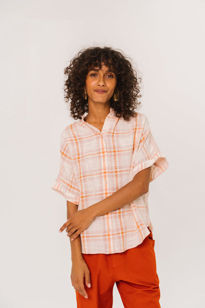 SACRECOEUR | Blouse Louison Ceram Multi - Check Cotton Blouse
