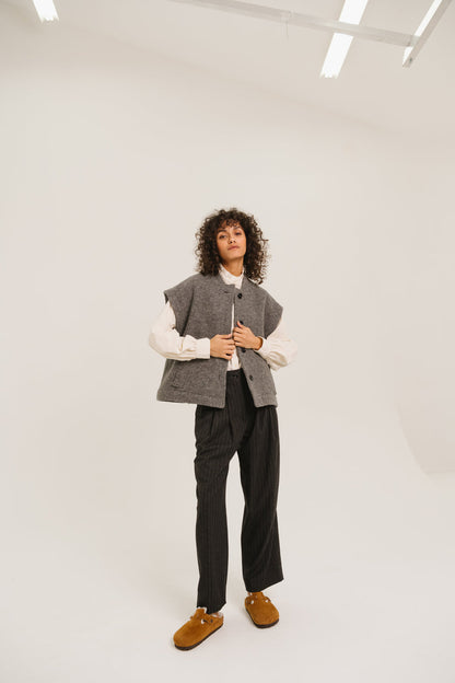 Sacrecoeur | Sonny Gilet - Grey Virgin Wool