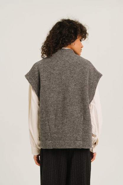 Sacrecoeur | Sonny Gilet - Grey Virgin Wool