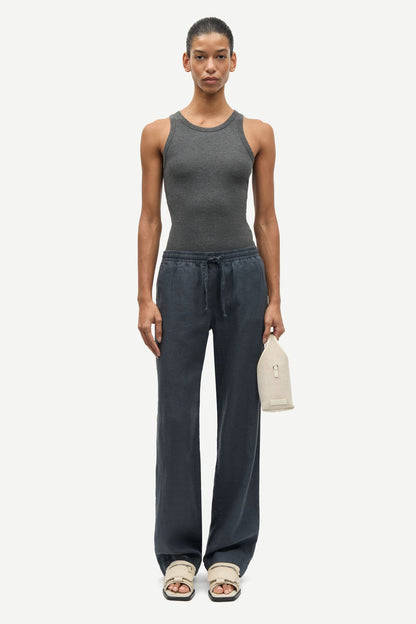 Samsoe Samsoe | Alexo Ribbed Tank - Dark Grey Dark-Grey-Mel
