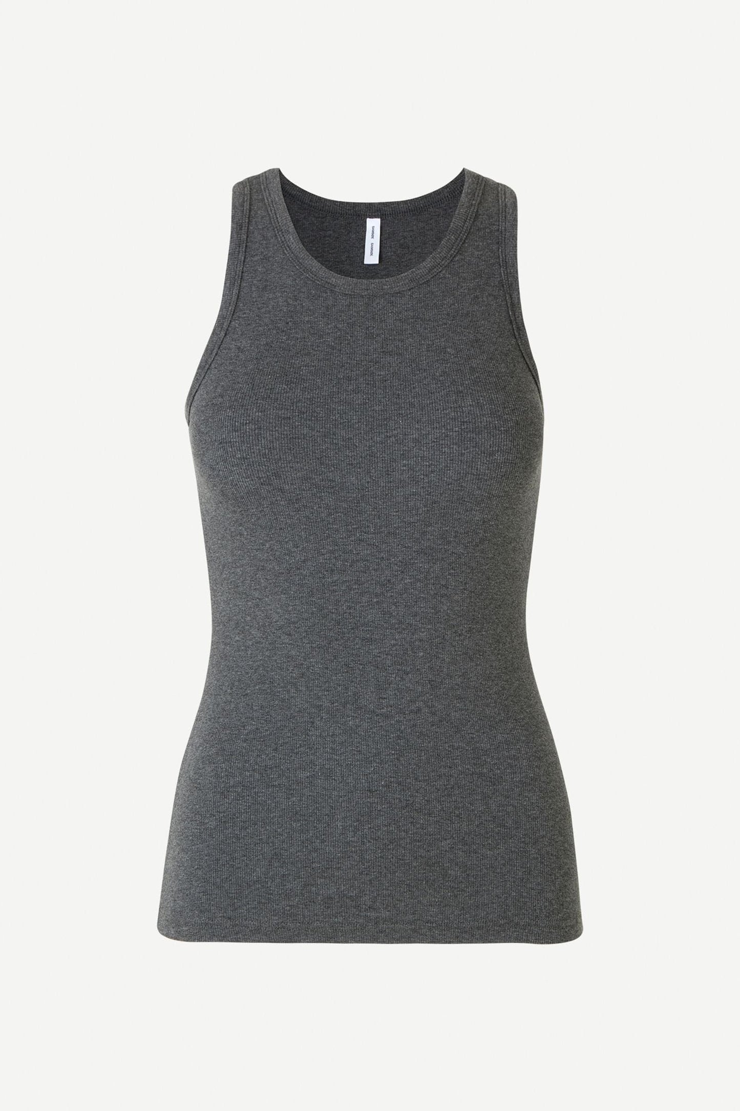 Samsoe Samsoe | Alexo Ribbed Tank - Dark Grey Dark-Grey-Mel