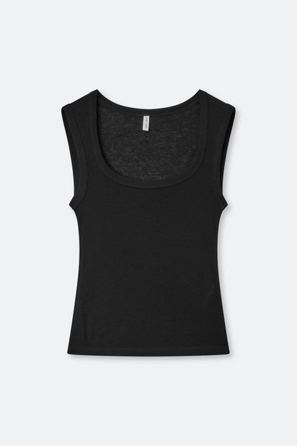 Samsoe Samsoe | Alexo Ribbed Tank - Dark Grey Dark-Grey-Mel
