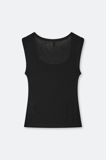 Samsoe Samsoe | Alexo Ribbed Tank - Dark Grey Dark-Grey-Mel