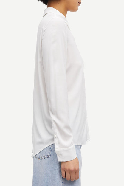 Samsoe Samsoe | Milly Shirt - Fluid Drape in Cream Clear-Cream