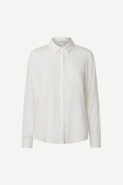 Samsoe Samsoe | Milly Shirt - Fluid Drape in Cream Clear-Cream