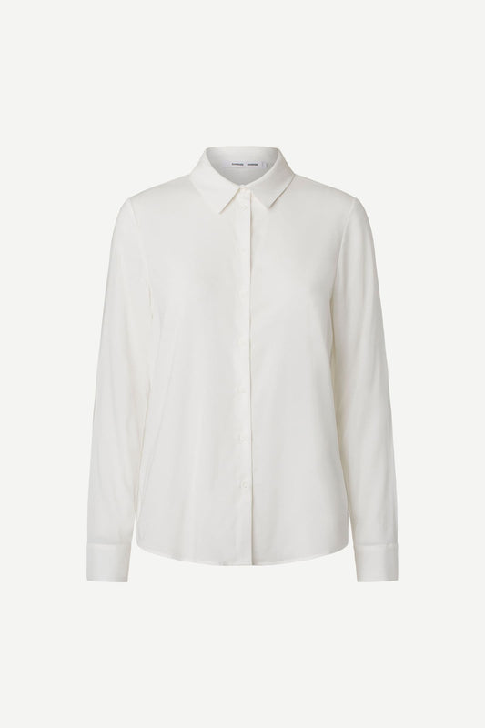 Samsoe Samsoe | Milly Shirt - Fluid Drape in Cream Clear-Cream