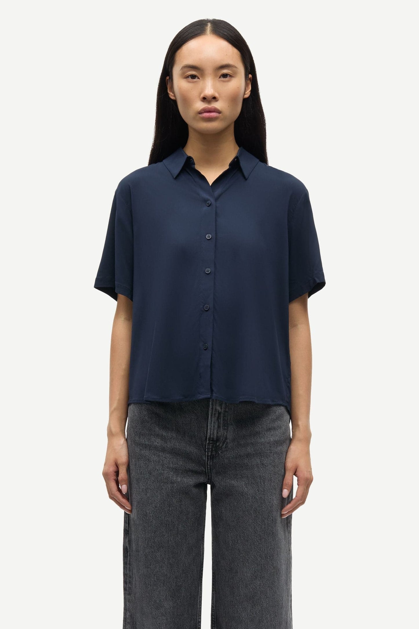 Samsoe Samsoe | Mina Relaxed Shirt - Windward-Blue
