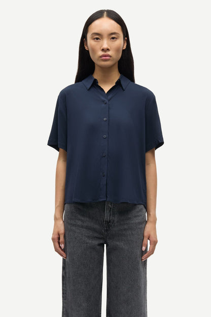 Samsoe Samsoe | Mina Relaxed Shirt - Windward-Blue