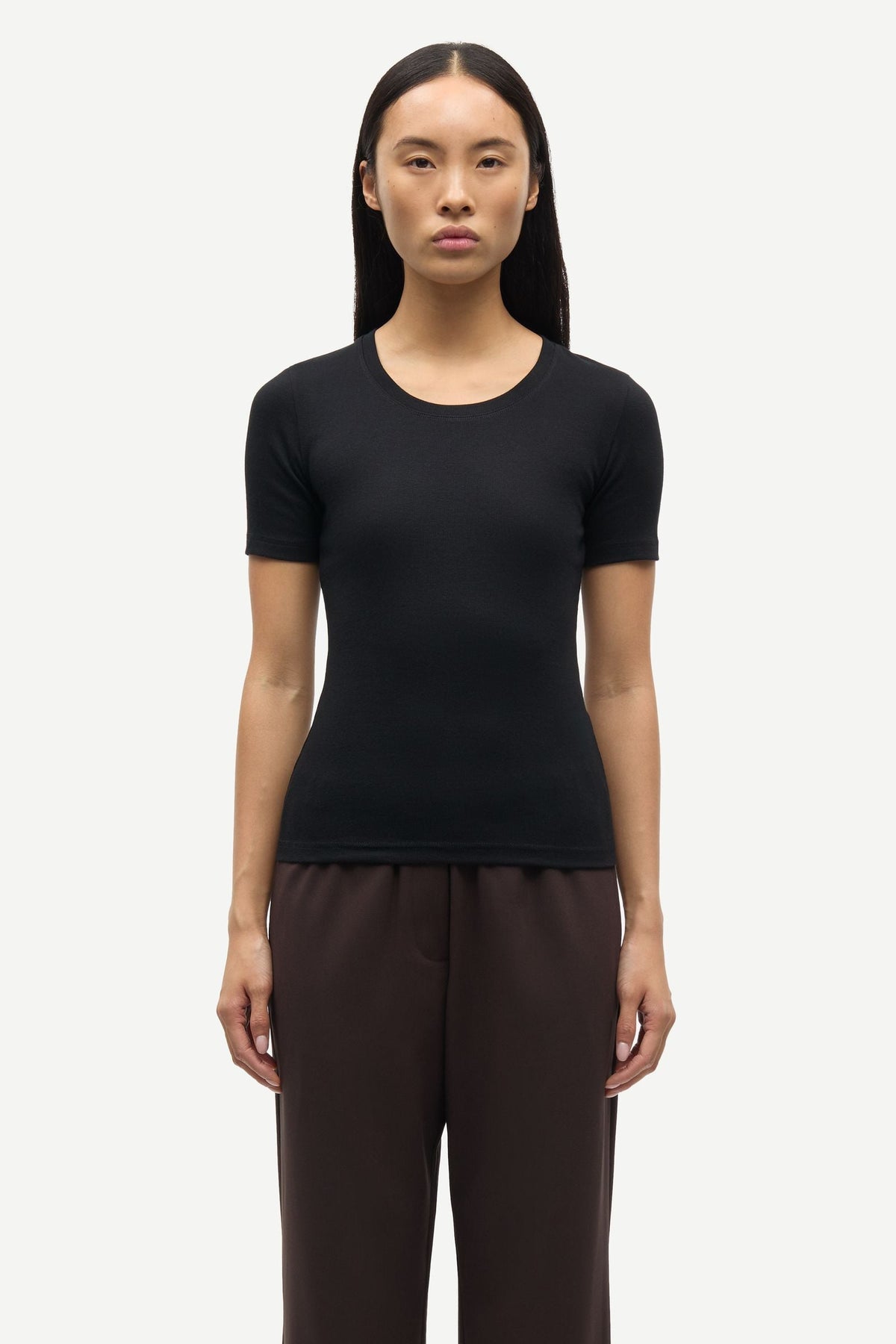Samsoe Samsoe | Saalexis Slim-Fit Jersey T-Shirt - Black