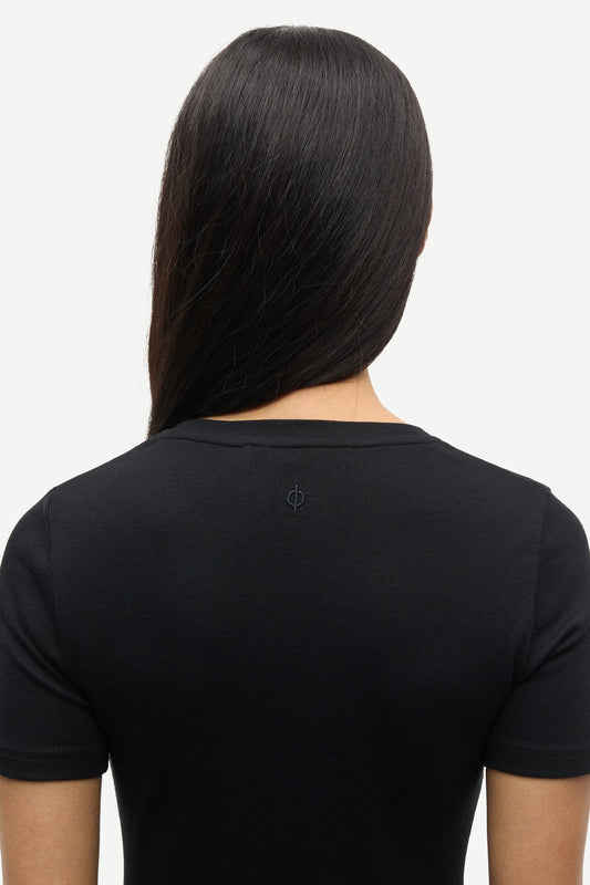 Samsoe Samsoe | Saalexis Slim-Fit Jersey T-Shirt - Black