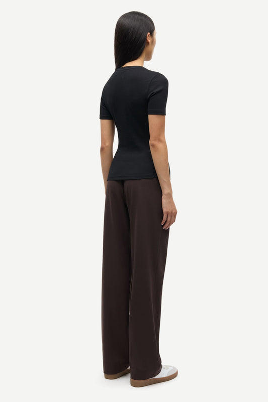Samsoe Samsoe | Saalexis Slim-Fit Jersey T-Shirt - Black