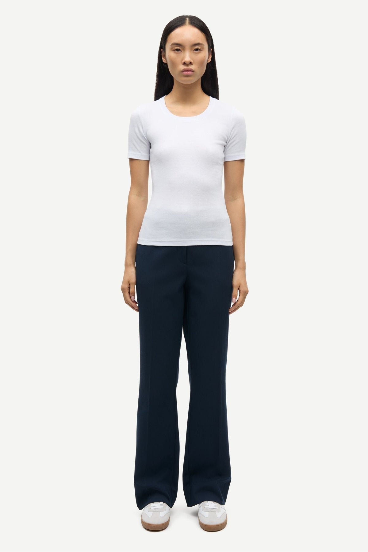 Samsoe Samsoe | Sculpted Cotton T-Shirt - Clean White