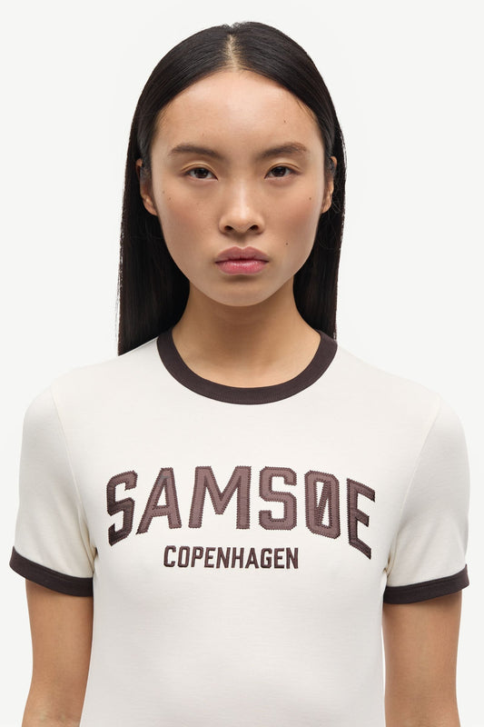 Samsoe Samsoe | Sabond Cotton T-shirt - White Egret