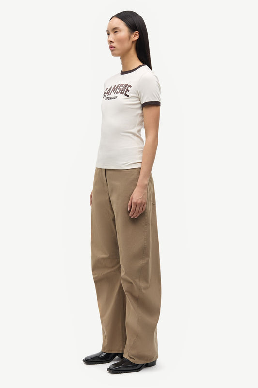 Samsoe Samsoe | Sabond Cotton T-shirt - White Egret