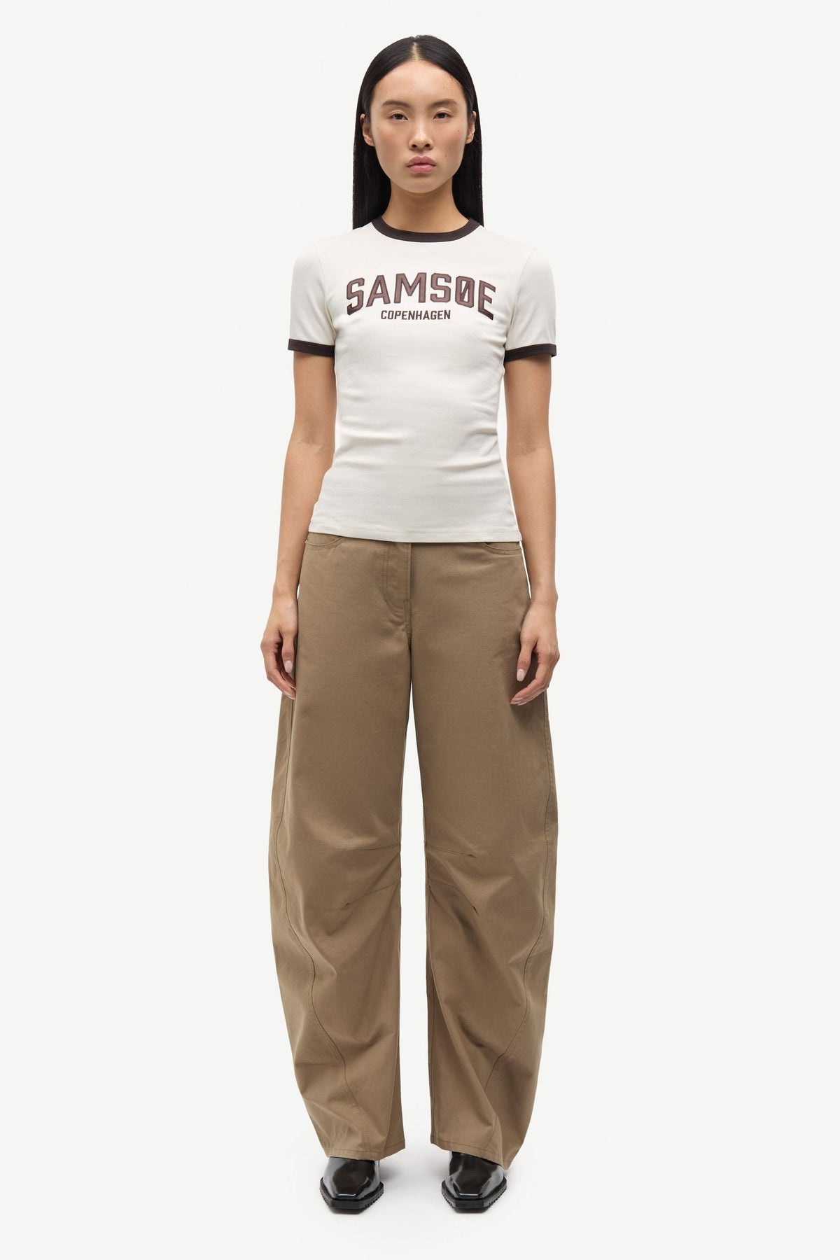 Samsoe Samsoe | Sabond Cotton T-shirt - White Egret