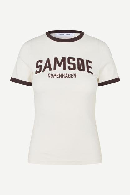 Samsoe Samsoe | Sabond Cotton T-shirt - White Egret