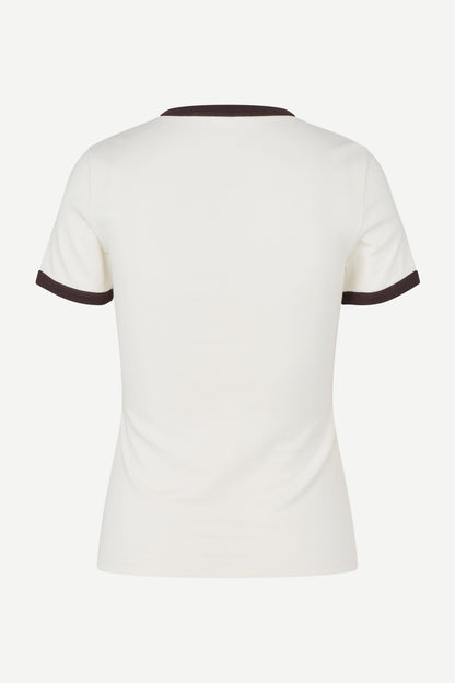 Samsoe Samsoe | Sabond Cotton T-shirt - White Egret