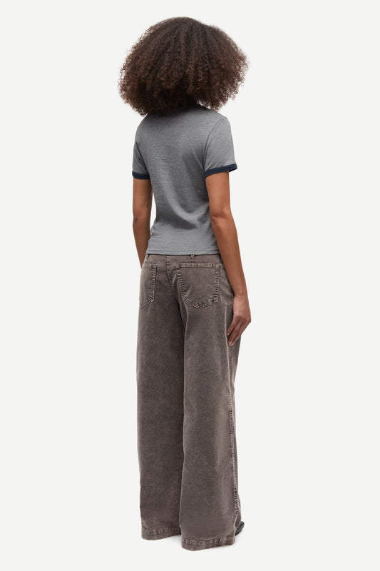 Samsoe Samsoe | Sabond T-Shirt - Mid-Grey Melange Mid-Grey-Mel