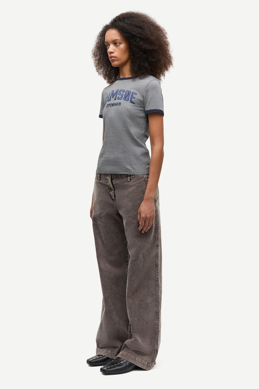 Samsoe Samsoe | Sabond T-Shirt - Mid-Grey Melange Mid-Grey-Mel