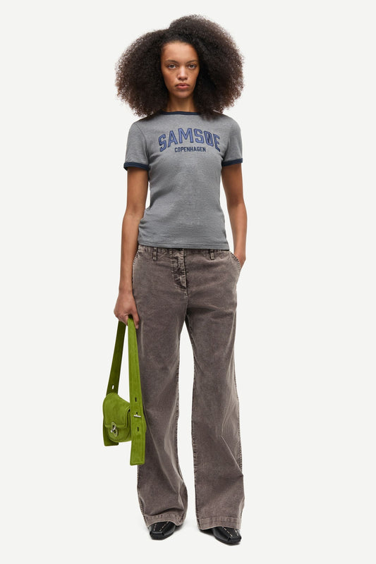 Samsoe Samsoe | Sabond T-Shirt - Mid-Grey Melange Mid-Grey-Mel