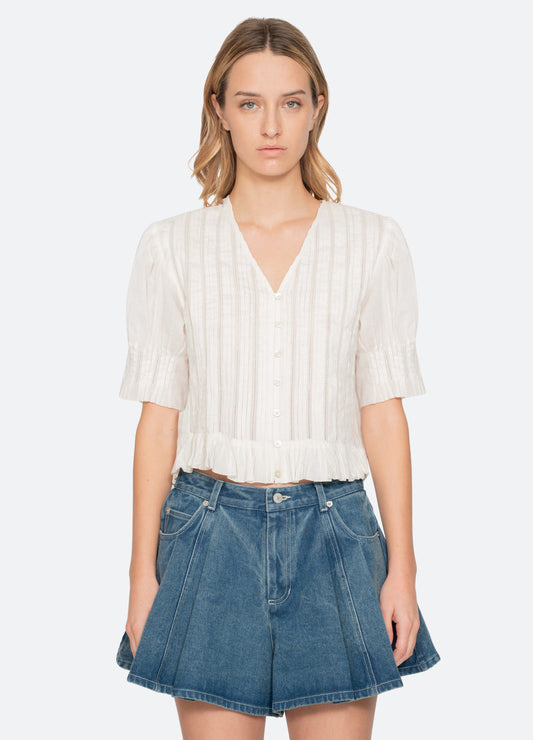 Blouse Ss26-051 White