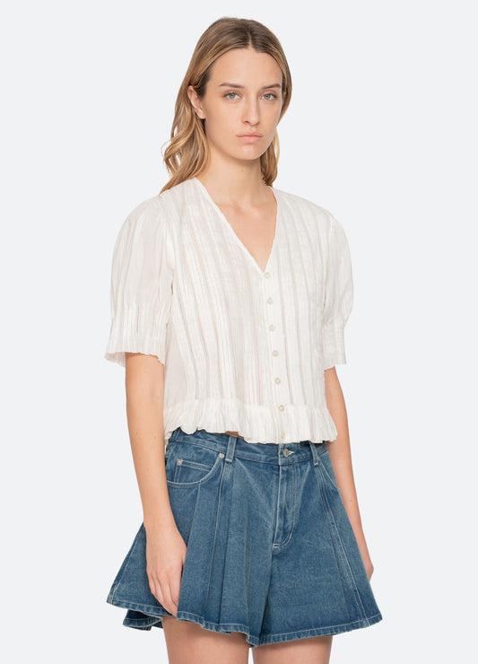 Blouse Ss26-051 White