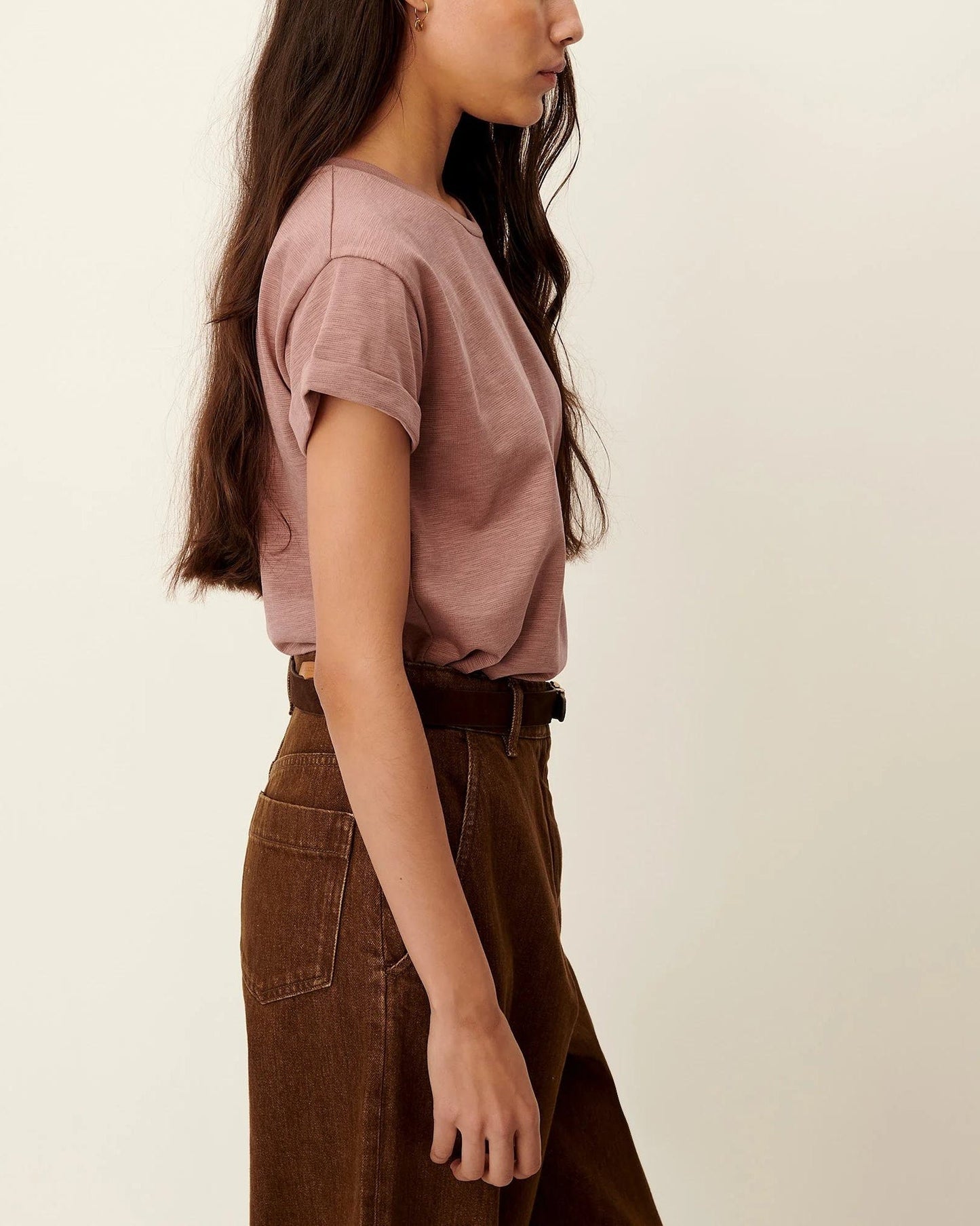 Sessun | Albano Slub-Jersey T-Shirt Marble-Rose