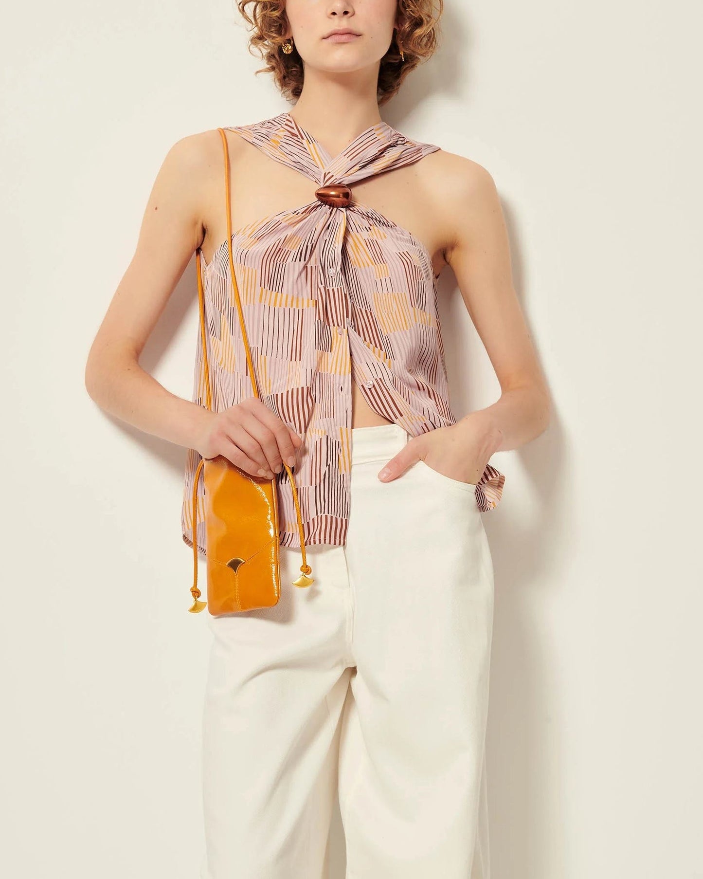 Sessun | ATRANO Cotton Poplin Blouse - Blush Pink Rosaico-Honesti