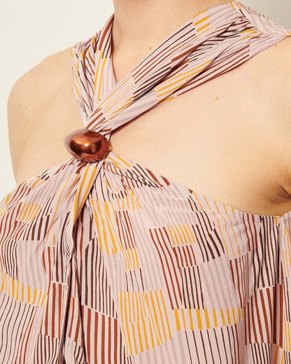 Sessun | ATRANO Cotton Poplin Blouse - Blush Pink Rosaico-Honesti