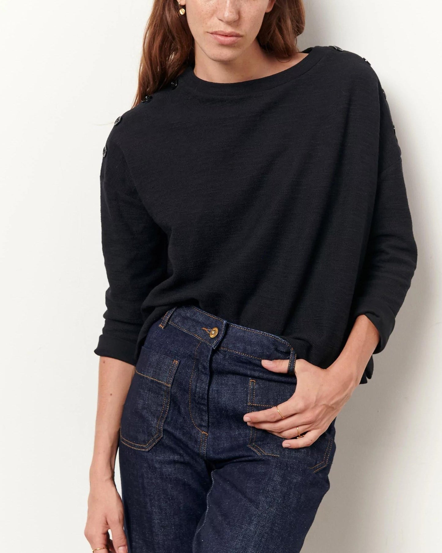 Tshirt Austin Black - Clémence by rue Madame