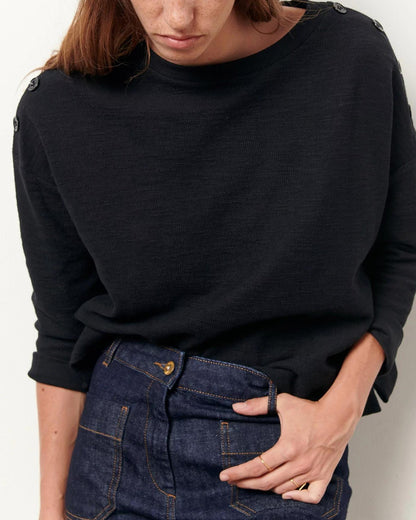 Tshirt Austin Black - Clémence by rue Madame