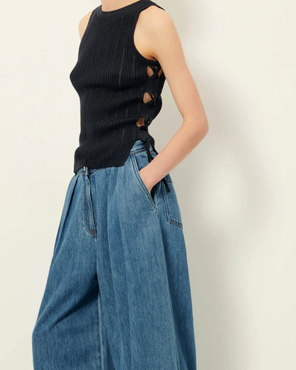 Women's Blouse Cotton Poplin Button-Down - Smoke-Green