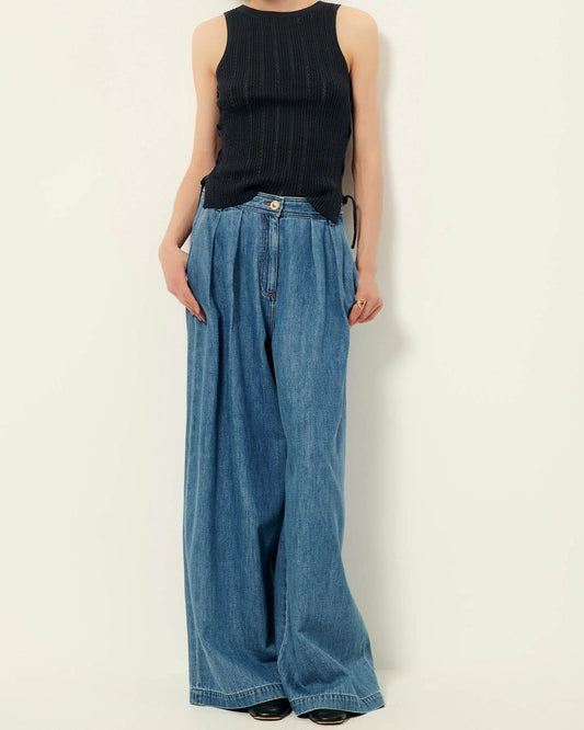 Women's Blouse Cotton Poplin Button-Down - Smoke-Green