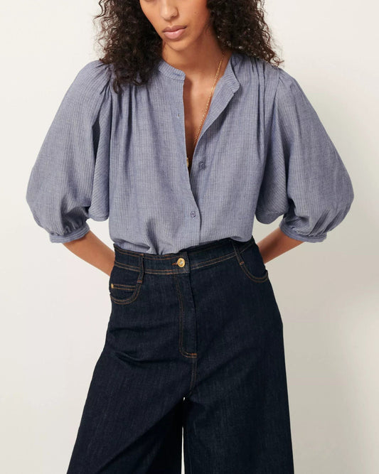 Blouse A View Chambray-Blue
