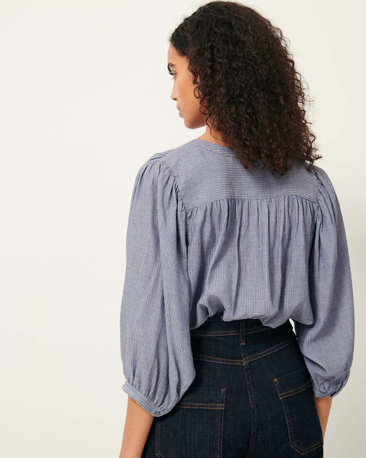 Blouse A View Chambray-Blue