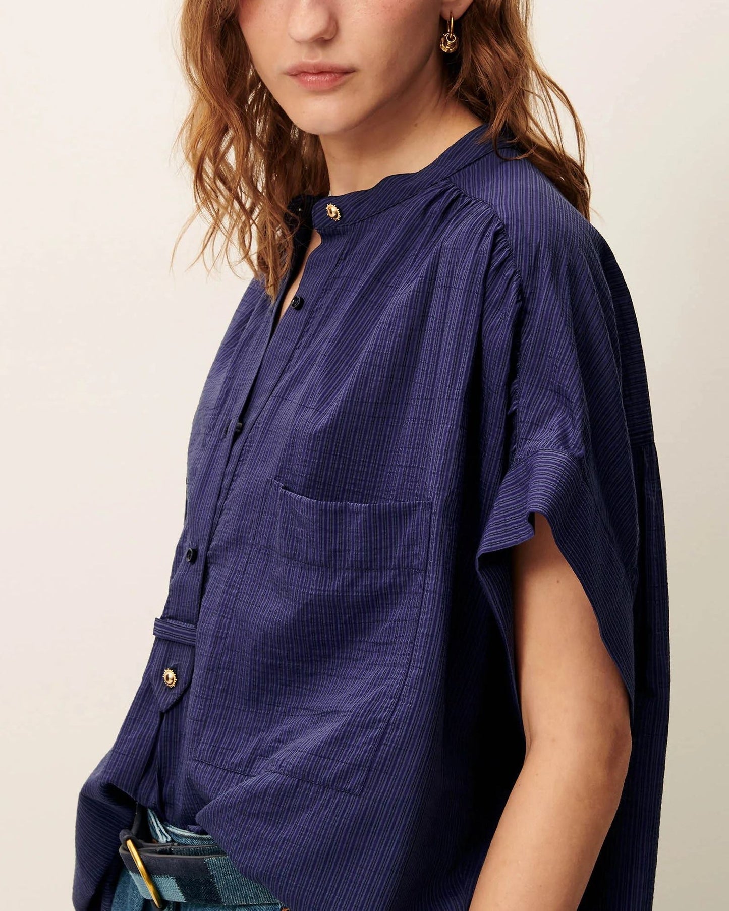 Blouse Camille Bleu-Emilienne