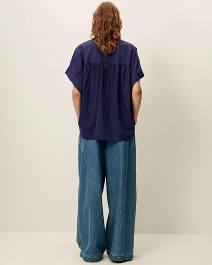 Blouse Camille Bleu-Emilienne