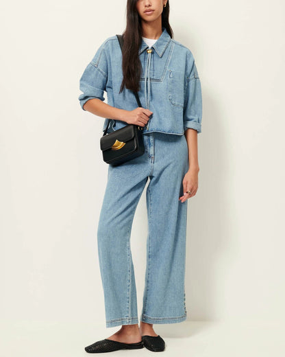 Women Jeans GOTS-Certified Organic Cotton - Stonewashed Indigo