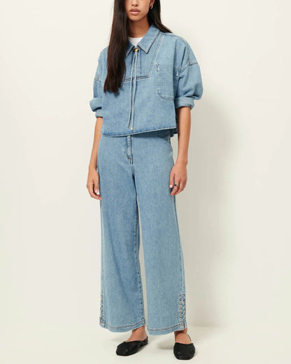Women Jeans GOTS-Certified Organic Cotton - Stonewashed Indigo