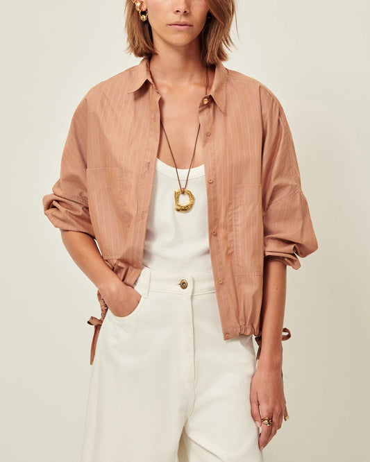 Women's Shirt 100% Cotton Poplin Lightweight Breathable - Glaze